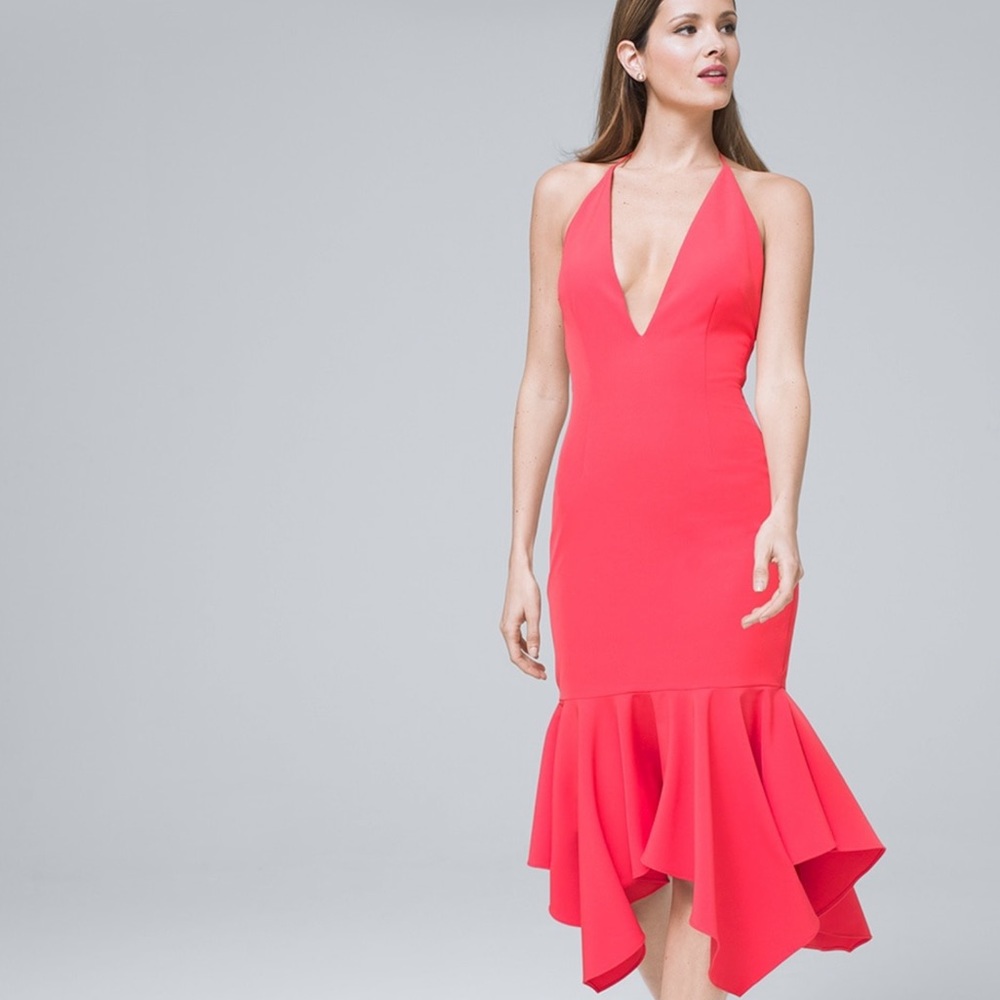NWT-Aidan Mattox Women’s Halter Midi Dress